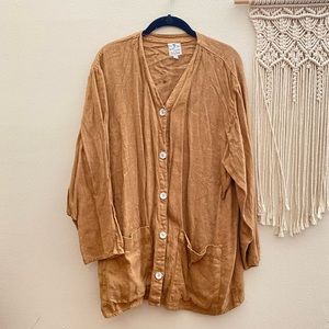 Vintage Linen Chore Coat